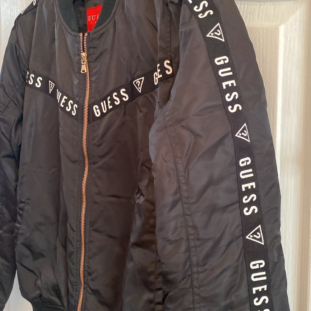 Guess Shae Logo Bomber Jacket - Picture 2 of 7